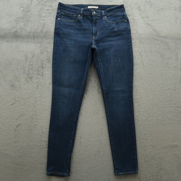 Levi's 711 Jeans Women's Size 30 Blue Mid-Rise Skinny Denim Pants 30" Inseam - Picture 1 of 16
